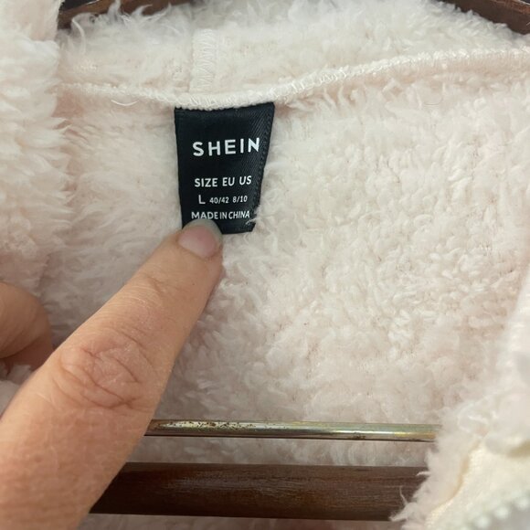 Brooklyn Quarter Zip Fleece pullover. Embroidered words, Heart texture Size L - Picture 7 of 7